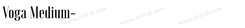 Voga Medium字体转换